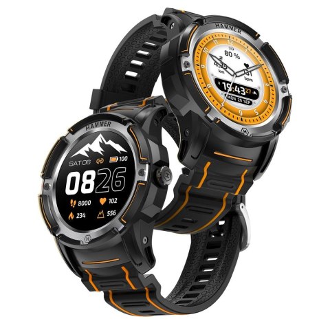 Zestaw Smartfon Hammer Iron 4 srebrny + Hammer Watch Plus Zestaw Smartfon Hammer Iron 4 srebrny + Hammer Watch Plus