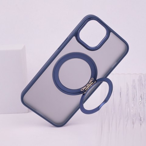 Nakładka Mag Ring Rotating do iPhone 14 Pro 6,1" granatowa Nakładka Mag Ring Rotating do iPhone 14 Pro 6,1" granatowa