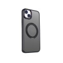 Nakładka Mag Ring Rotating do iPhone 15 Pro 6,1" czarna Nakładka Mag Ring Rotating do iPhone 15 Pro 6,1" czarna