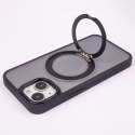 Nakładka Mag Ring Rotating do iPhone 15 Pro 6,1" czarna Nakładka Mag Ring Rotating do iPhone 15 Pro 6,1" czarna
