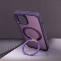 Nakładka Mag Ring Rotating do iPhone 15 Pro 6,1" fioletowa