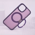 Nakładka Mag Ring Rotating do iPhone 15 Pro 6,1" fioletowa