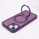 Nakładka Mag Ring Rotating do iPhone 15 Pro 6,1" fioletowa