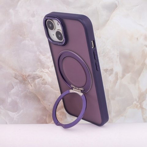 Nakładka Mag Ring Rotating do iPhone 15 Pro 6,1" fioletowa Nakładka Mag Ring Rotating do iPhone 15 Pro 6,1" fioletowa