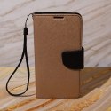 Etui Smart Fancy do Samsung Galaxy S24 złoto-czarne