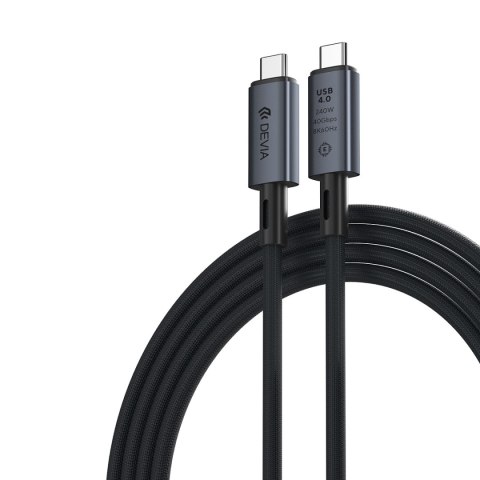 Devia kabel Extreme EC641 PD USB-C - USB-C 4.0 1,0 m 240W czarny 8K 60Hz Devia kabel Extreme EC641 PD USB-C - USB-C 4.0 1,0 m 240W czarny 8K 60Hz
