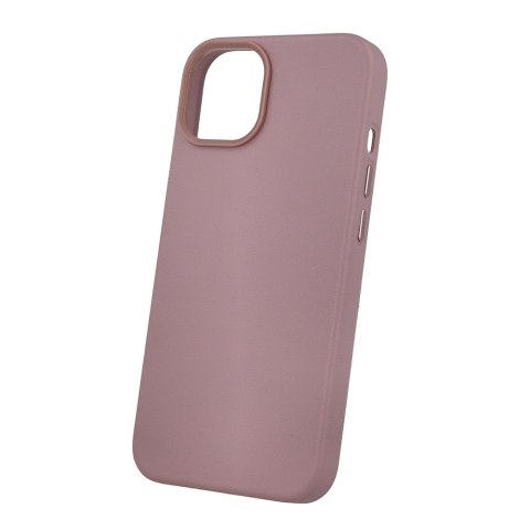 Nakładka Mag Leather do iPhone 15 Plus 6,7" jasnoróżowa Nakładka Mag Leather do iPhone 15 Plus 6,7" jasnoróżowa