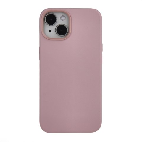 Nakładka Mag Leather do iPhone 15 Plus 6,7" jasnoróżowa Nakładka Mag Leather do iPhone 15 Plus 6,7" jasnoróżowa