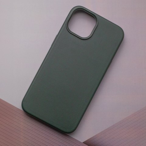 Nakładka Mag Leather do iPhone 15 Pro Max 6,7" ciemnozielona Nakładka Mag Leather do iPhone 15 Pro Max 6,7" ciemnozielona