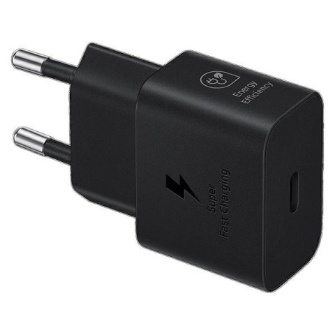 Samsung ładowarka Sieciowa GaN Super Fast Charger EP-T2510NBEGEU USB C 3A 25W czarna Samsung ładowarka Sieciowa GaN Super Fast Charger EP-T2510NBEGEU USB C 3A 25W czarna