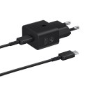 Samsung ładowarka sieciowa GaN Super Fast Charger EP-T2510XBEGEU USB C 3A 25W z kablem czarna