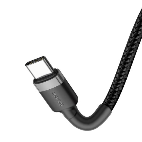 Baseus kabel Cafule PD 2.0 USB-C - USB-C 1,0m 3A szaro-czarny 60W Baseus kabel Cafule PD 2.0 USB-C - USB-C 1,0m 3A szaro-czarny 60W