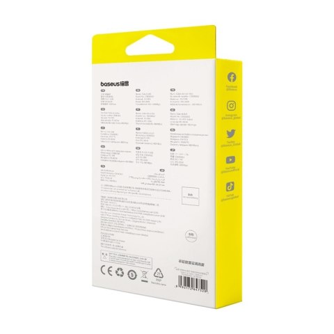 Baseus kabel Free2Draw Mini USB-C - USB-C 1,0m 100W biały zwijany Baseus kabel Free2Draw Mini USB-C - USB-C 1,0m 100W biały zwijany