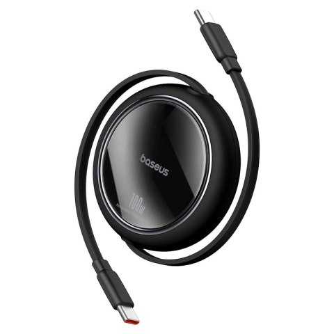 Baseus kabel Free2Draw Mini USB-C - USB-C 1,0m 100W czarny zwijany Baseus kabel Free2Draw Mini USB-C - USB-C 1,0m 100W czarny zwijany