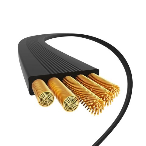 Baseus kabel Free2Draw Mini USB-C - USB-C 1,0m 100W czarny zwijany Baseus kabel Free2Draw Mini USB-C - USB-C 1,0m 100W czarny zwijany
