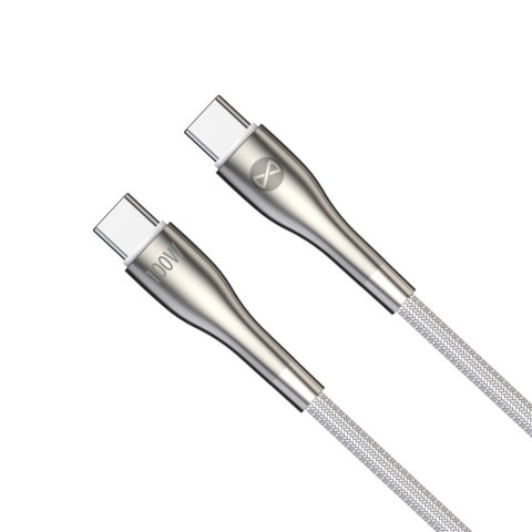 Forever kabel Sleek USB-C - USB-C 1,0 m 100W biały Forever kabel Sleek USB-C - USB-C 1,0 m 100W biały