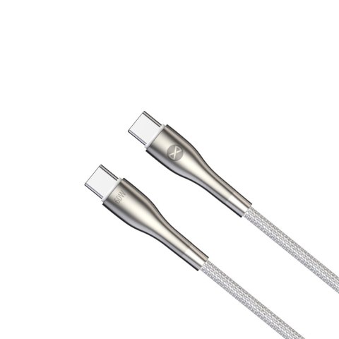 Forever kabel Sleek USB-C - USB-C 2,0 m 60W biały Forever kabel Sleek USB-C - USB-C 2,0 m 60W biały