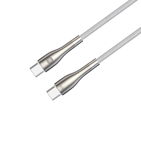 Forever kabel Sleek USB-C - USB-C 2,0 m 60W biały Forever kabel Sleek USB-C - USB-C 2,0 m 60W biały