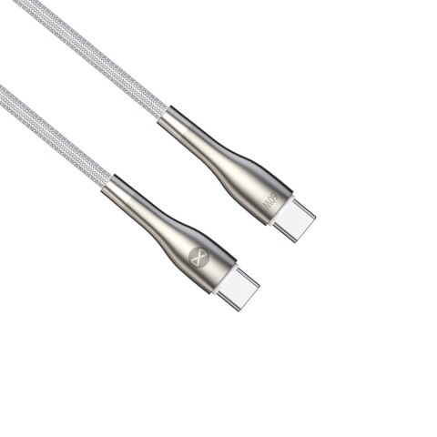 Forever kabel Sleek USB-C - USB-C 2,0 m 60W biały Forever kabel Sleek USB-C - USB-C 2,0 m 60W biały