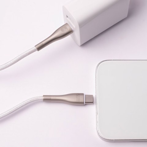 Forever kabel Sleek USB-C - USB-C 2,0 m 60W biały Forever kabel Sleek USB-C - USB-C 2,0 m 60W biały