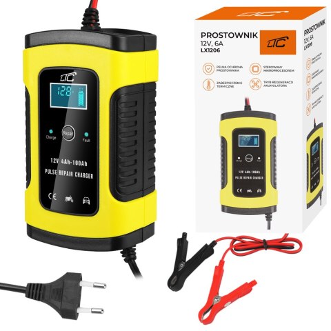 Ładowarka automatyczna, prostownik mikroprocesorowy LTC 12V 6A Ładowarka automatyczna, prostownik mikroprocesorowy LTC 12V 6A