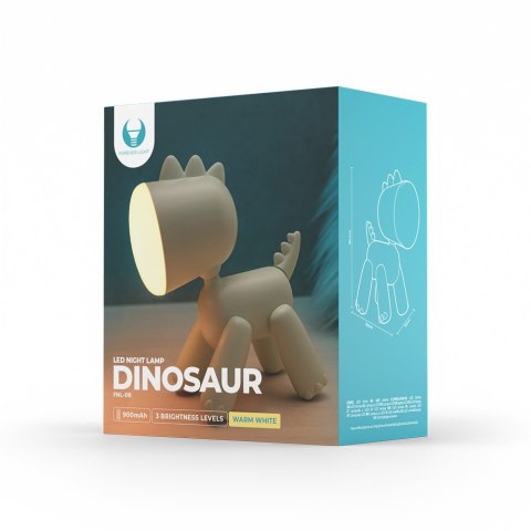 Lampka nocna LED DINOZAUR FNL-08 ciepły/zimny biały Forever Light Lampka nocna LED DINOZAUR FNL-08 ciepły/zimny biały Forever Light