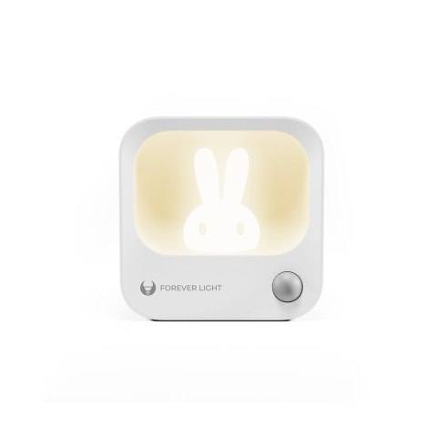 Lampka nocna z króliczkiem LED PURE FLC-10 LEA PIR biała 500mAh Forever Light Lampka nocna z króliczkiem LED PURE FLC-10 LEA PIR biała 500mAh Forever Light