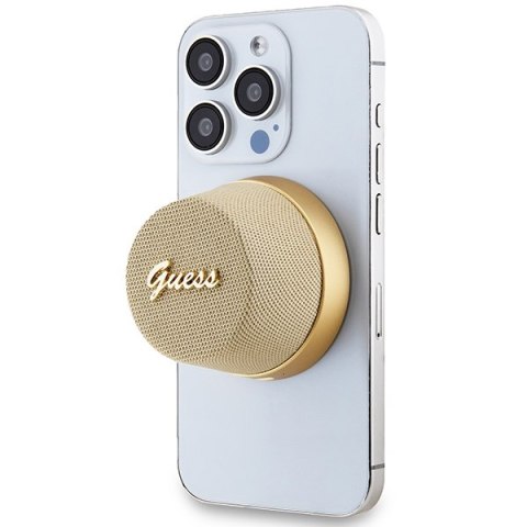 Guess głośnik Bluetooth GUWSC3ALSMD STAND MAGNETIC SCRIPT METAL złoty Guess głośnik Bluetooth GUWSC3ALSMD STAND MAGNETIC SCRIPT METAL złoty