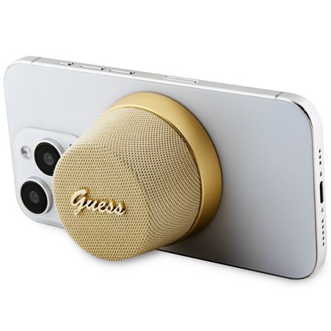 Guess głośnik Bluetooth GUWSC3ALSMD STAND MAGNETIC SCRIPT METAL złoty Guess głośnik Bluetooth GUWSC3ALSMD STAND MAGNETIC SCRIPT METAL złoty