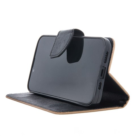 Etui Smart Fancy do Xiaomi Redmi 13C 4G / 13C 5G / Poco C65 czarno-złote Etui Smart Fancy do Xiaomi Redmi 13C 4G / 13C 5G / Poco C65 czarno-złote