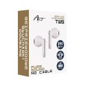ART słuchawki bezprzewodowe bluetooth TWS + stacja dokująca ze złączem Typ C AP-TW-B4W białe ART słuchawki bezprzewodowe bluetooth TWS + stacja dokująca ze złączem Typ C AP-TW-B4W białe