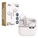 ART słuchawki bezprzewodowe bluetooth TWS + stacja dokująca ze złączem Typ C AP-TW-B4W białe ART słuchawki bezprzewodowe bluetooth TWS + stacja dokująca ze złączem Typ C AP-TW-B4W białe