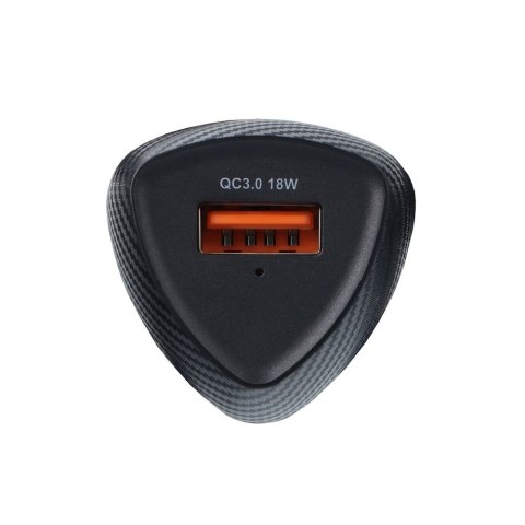 Ładowarka samochodowa Forcell F-Energy Carbon USB A QC3.0 3A 18W CC50-1A czarna Ładowarka samochodowa Forcell F-Energy Carbon USB A QC3.0 3A 18W CC50-1A czarna