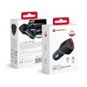 Ładowarka samochodowa Forcell F-Energy Carbon 2 x USB A QC3.0 3A 36W CC50-2A czarna