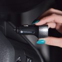 Ładowarka samochodowa Forcell F-Energy Carbon 2 x USB A QC3.0 3A 36W CC50-2A czarna