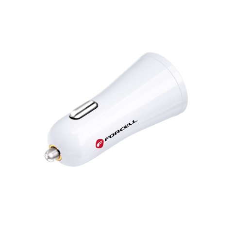 Ładowarka samochodowa Forcell F-Energy USB A 2,4A 10W QC3.0 TFK-CC-095 biała Ładowarka samochodowa Forcell F-Energy USB A 2,4A 10W QC3.0 TFK-CC-095 biała