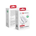 Ładowarka sieciowa do telefonu Forcell F-Energy USB A QC3.0 2,4A 18W + kabel USB A do USB C TFK-TC-1099 biała