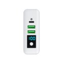 Wielofunkcyjna ładowarka Forcell F-Energy 4w1 2 x USB A + USB C 15W + power bank 8000mAh + ładowanie bezprzewodowe biała