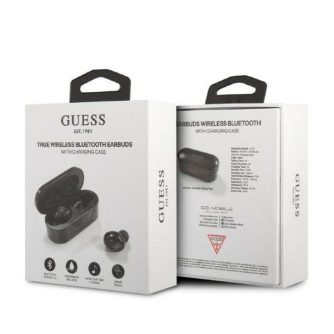 GUESS słuchawki bezprzewodowe bluetooth TWS + stacja dokująca GUTWST31EK (BT5 Classic) czarne GUESS słuchawki bezprzewodowe bluetooth TWS + stacja dokująca GUTWST31EK (BT5 Classic) czarne