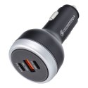 Ładowarka samochodowa USB A + 2 x Typ C PD QC3.0 3A 191W CC69-2C1A black Ładowarka samochodowa USB A + 2 x Typ C PD QC3.0 3A 191W CC69-2C1A black