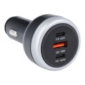 Ładowarka samochodowa USB A + 2 x Typ C PD QC3.0 3A 191W CC69-2C1A black Ładowarka samochodowa USB A + 2 x Typ C PD QC3.0 3A 191W CC69-2C1A black