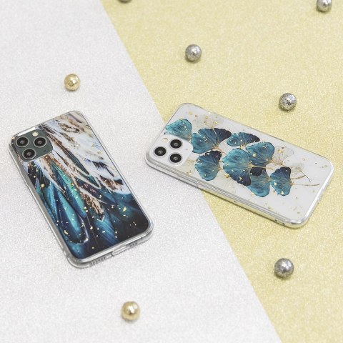 Nakładka Gold Glam do Xiaomi Redmi 13C 4G / 13C 5G / Poco C65 pióra Nakładka Gold Glam do Xiaomi Redmi 13C 4G / 13C 5G / Poco C65 pióra