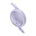 Baseus kabel Free2Draw Mini Retractable Charging Cable Type-C to Type-C 100W 1m fioletowy
