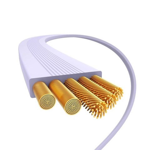 Baseus kabel Free2Draw Mini Retractable Charging Cable Type-C to Type-C 100W 1m fioletowy Baseus kabel Free2Draw Mini Retractable Charging Cable Type-C to Type-C 100W 1m fioletowy