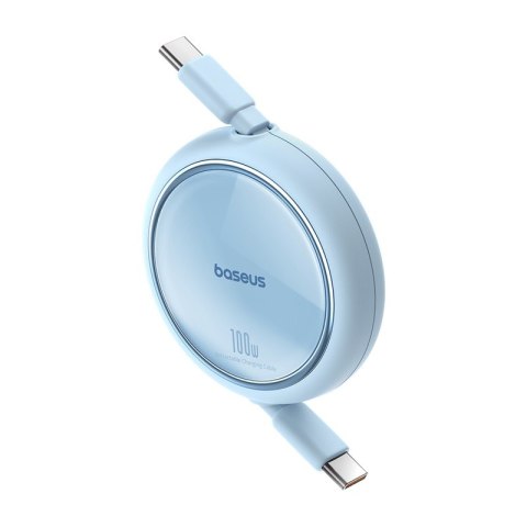 Baseus kabel Free2Draw Mini Retractable Charging Cable Type-C to Type-C 100W 1m niebieski Baseus kabel Free2Draw Mini Retractable Charging Cable Type-C to Type-C 100W 1m niebieski