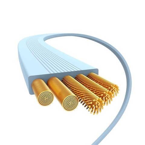 Baseus kabel Free2Draw Mini Retractable Charging Cable Type-C to Type-C 100W 1m niebieski Baseus kabel Free2Draw Mini Retractable Charging Cable Type-C to Type-C 100W 1m niebieski