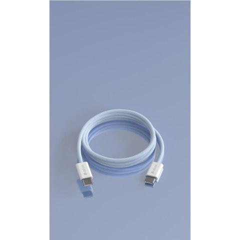 Devia kabel Smart EC325 PD USB-C - USB-C 1,0 m 60W 3A niebieski Devia kabel Smart EC325 PD USB-C - USB-C 1,0 m 60W 3A niebieski