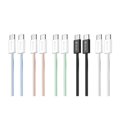 Devia kabel Smart EC325 PD USB-C - USB-C 1,0 m 60W 3A niebieski Devia kabel Smart EC325 PD USB-C - USB-C 1,0 m 60W 3A niebieski