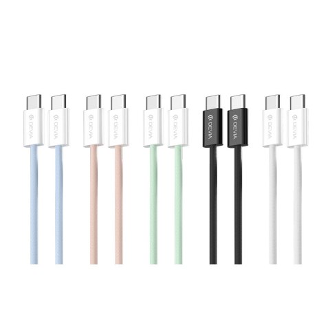 Devia kabel Smart EC325 PD USB-C - USB-C 1,0 m 60W 3A różowy Devia kabel Smart EC325 PD USB-C - USB-C 1,0 m 60W 3A różowy