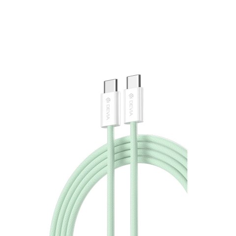 Devia kabel Smart EC325 PD USB-C - USB-C 1,0 m 60W 3A zielony Devia kabel Smart EC325 PD USB-C - USB-C 1,0 m 60W 3A zielony